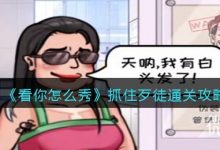 《看你怎么秀》抓住歹徒通关攻略分享-捕鱼中文站