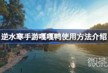 《逆水寒手游》嘎嘎鸭使用方法攻略-捕鱼中文站