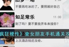 《疯狂梗传》查女朋友手机通关攻略分享-捕鱼中文站