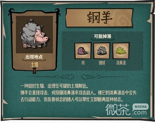 《饥荒新家园》钢羊BOSS掉落物品详情
