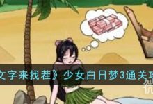 《文字来找茬》少女白日梦3通关攻略分享-捕鱼中文站