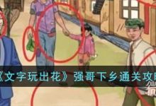 《文字玩出花》强哥下乡通关攻略分享-捕鱼中文站