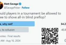【EV扑克】锦标赛第一手牌几个人说好不看牌全下算作弊吗?-捕鱼中文站