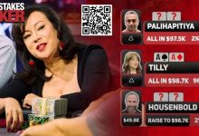 【EV扑克】2%胜率All In？女演员化身赏金猎人，拿AA一鱼两吃爽收200W大底池！-捕鱼中文站