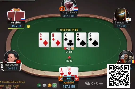 【EV扑克】牌局分析:你越鱼我就bet越大
