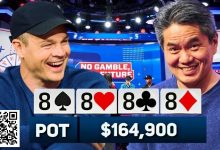【EV扑克】8888！翻牌天四条遇上河牌顺，香港金融大亨拿下6位数底池-捕鱼中文站