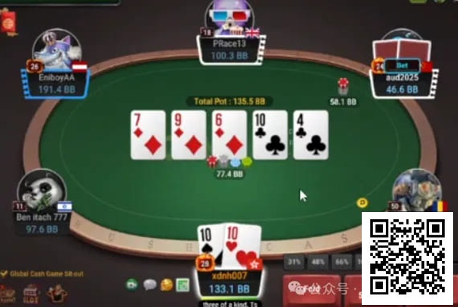 【EV扑克】牌局分析：高难度3bet多人池