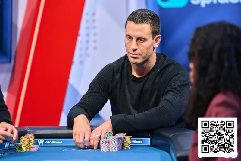 【EV扑克】真勇啊！面对盖哥的河牌全压，他拿着中对就敢抓鸡