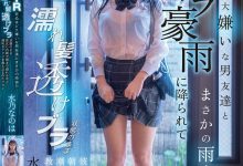 水乃なのは(水乃菜乃华)作品DVMM-287发布！被大雨淋湿衣服透出内衣，美乳妹子被男性友人硬上了-捕鱼中文站