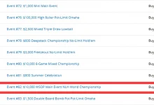 【EV扑克】WSOP主赛A组中国军团强势出击！徐强王阳码量超200bb剑指冠军！-捕鱼中文站